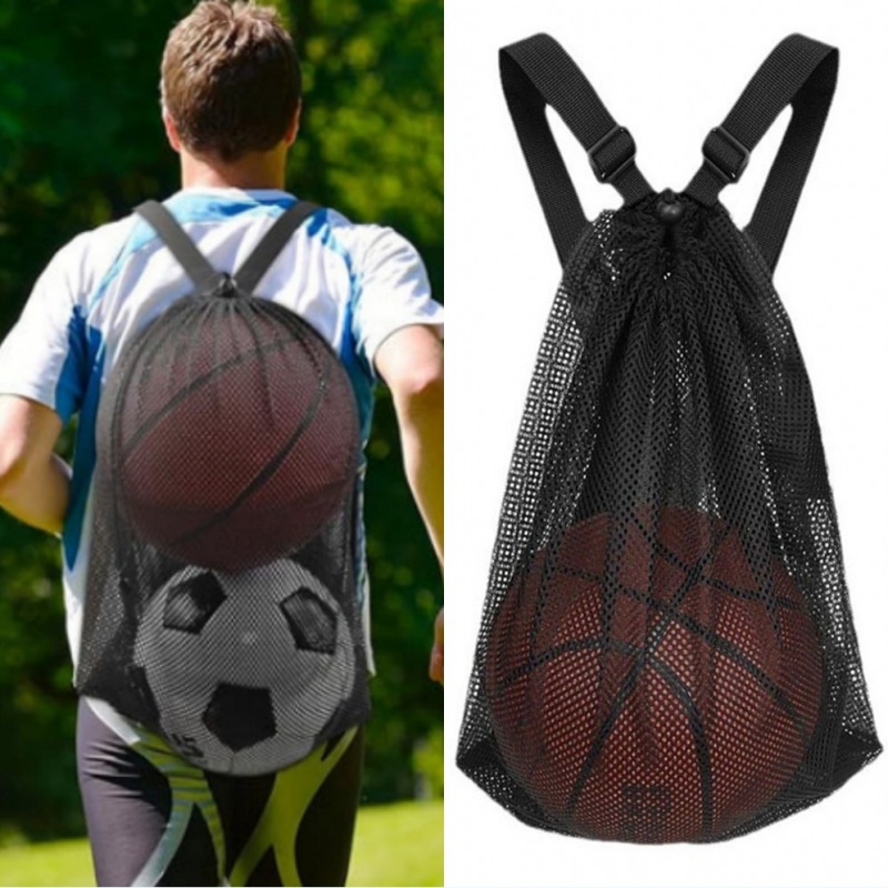 Portable Drawstring Mesh Backp - Drawstring Gym Bag ulasan dan harga