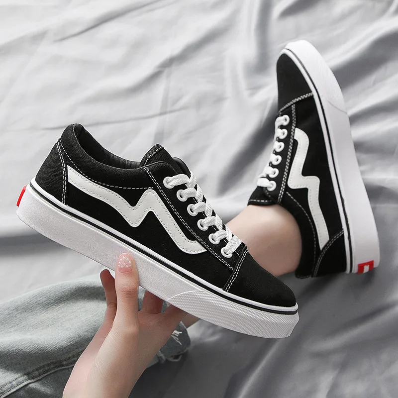 2025 Spring New Canvas Shoes f - Vans Shoes Old Skool ulasan dan harga